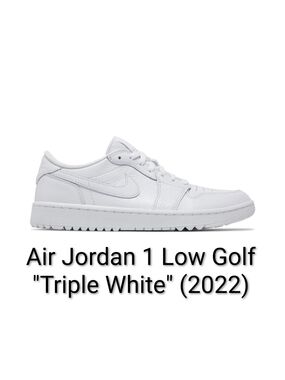 The Air Jordan 1 Low Golf "Triple White" (2022) Mens 16 Brand New